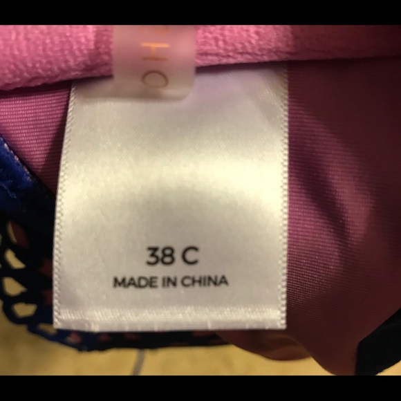 Patterned Push-up Swim Top 38C - Picture 3 of 4